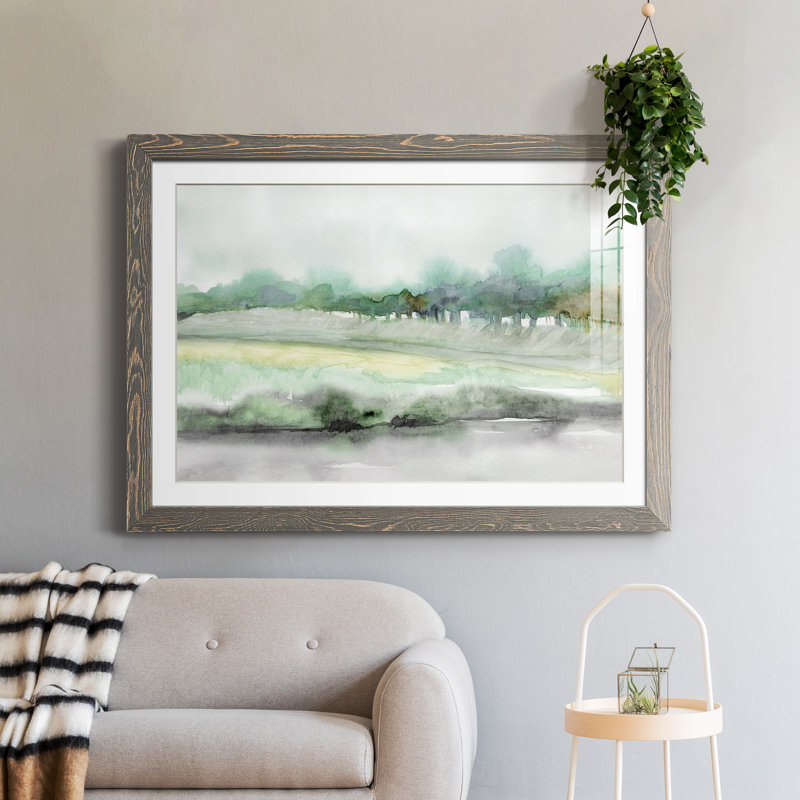 «Season of Summer» - peinture encadrée, H 31,5 po x l 23,5 po x P 1,5 po, Encadrement gris