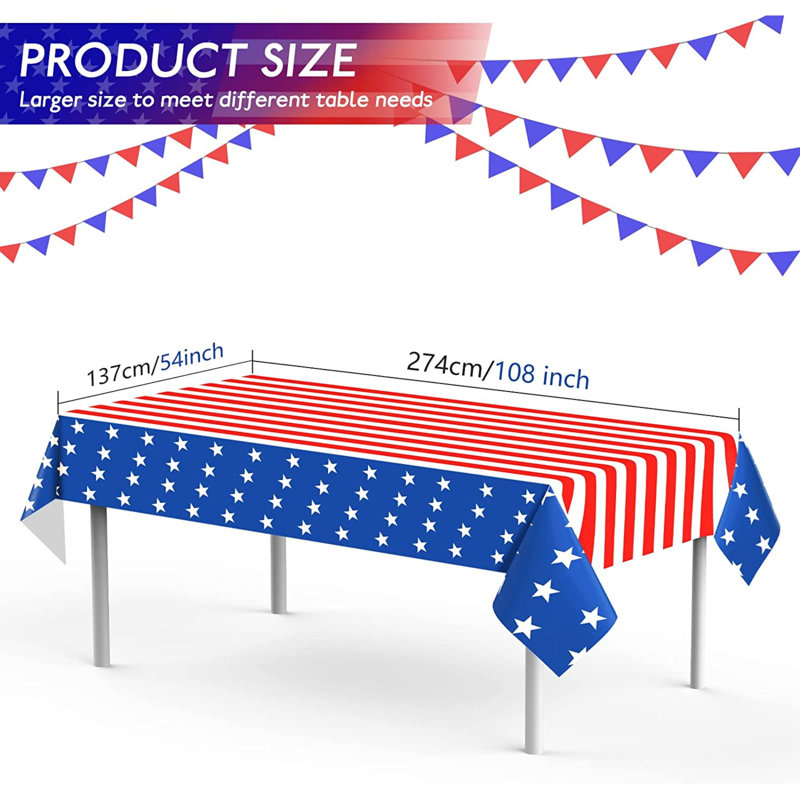 Linge de table drapeau américain