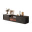 Foyer autoportant en bois manufacturé noir-118401839-118401841