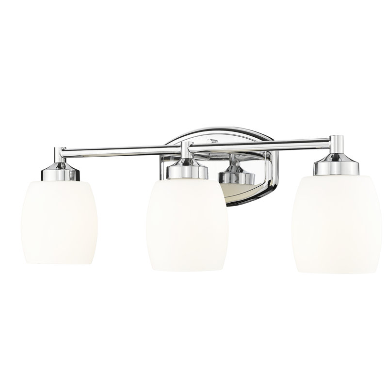 Meuble-lavabo 3 lumières Fenella, Chrome