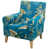 Motif floral bleu sélectionné