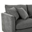 Canapé modulaire en chenille 3 pièces 107 po avec méridienne courbée et 3 coussins décoratifs 107 po-1160501347