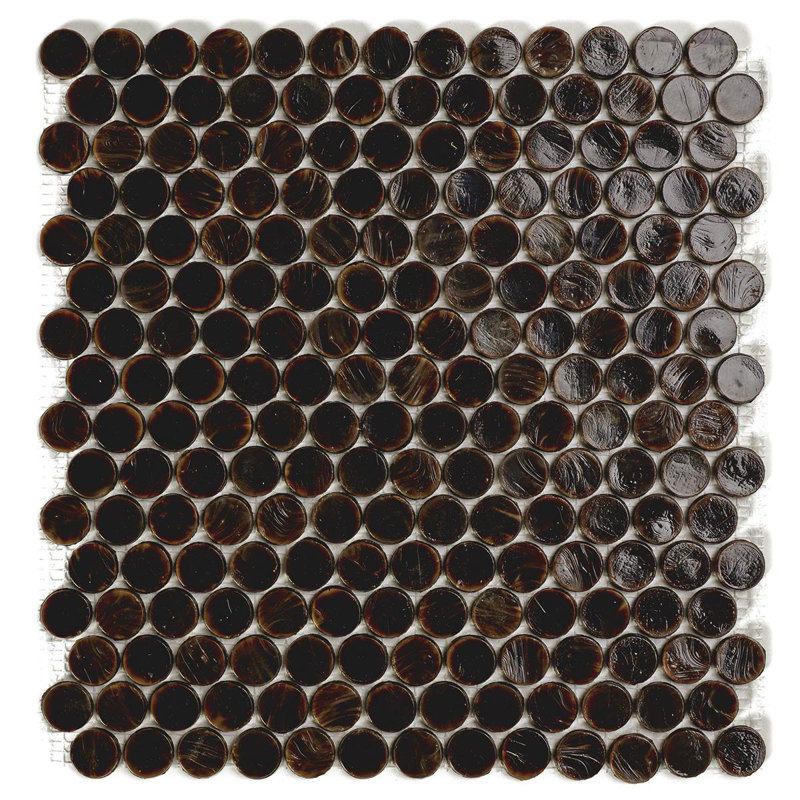 Chestnut 4 6/8" Barrels Glass Mosaic