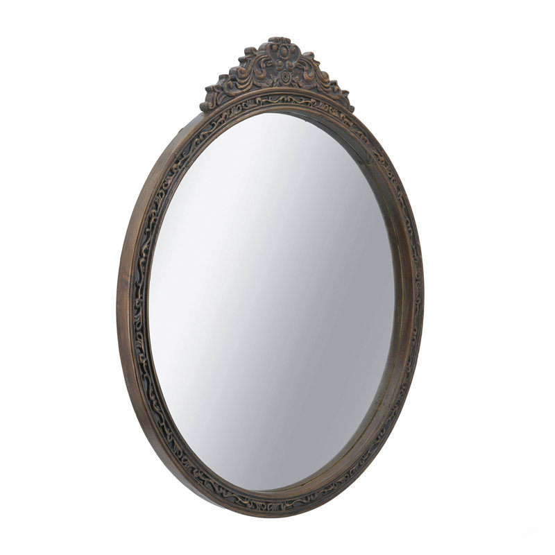 Miroir mural rond 31,5 po - Miroir décoratif pour meuble d'entrée de salon ou de salle de bain