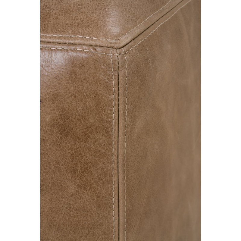 Nugget Leather Dena Ottoman