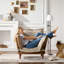 Fauteuil d'appoint 43 po en cuir chenille-1445232949