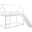 White Twin/Twin Bunk Bed With Slide And - Metal For Bedroom Space House & Slide, Decor-585675814