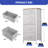 Gray Fabric 5 Drawers Chest with Steel Frame & Wood Top Space Saving Organizer for Hallway