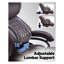Fauteuil de bureau 600LBS, grand et haut, robuste - dossier haut avec support lombaire ergonomique, similicuir, roues en caoutchouc silencieuses