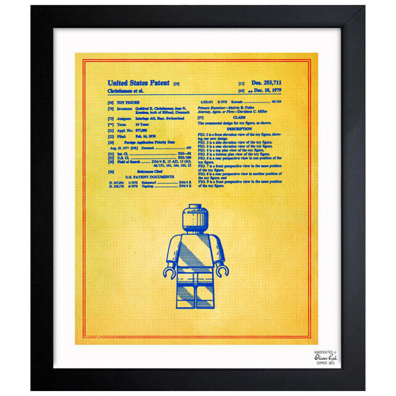 Lego Toy Figure # 3 - Impression sur toile, H 32 po x l 26 po