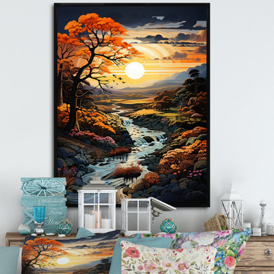 Impression sur toile, Nature Nature Simplicity At Sunrise I