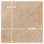 Atlas Rigato 9-3 / 4 po X 9 3/4 po Carreau de porcelaine pour plancher et mur-100496051