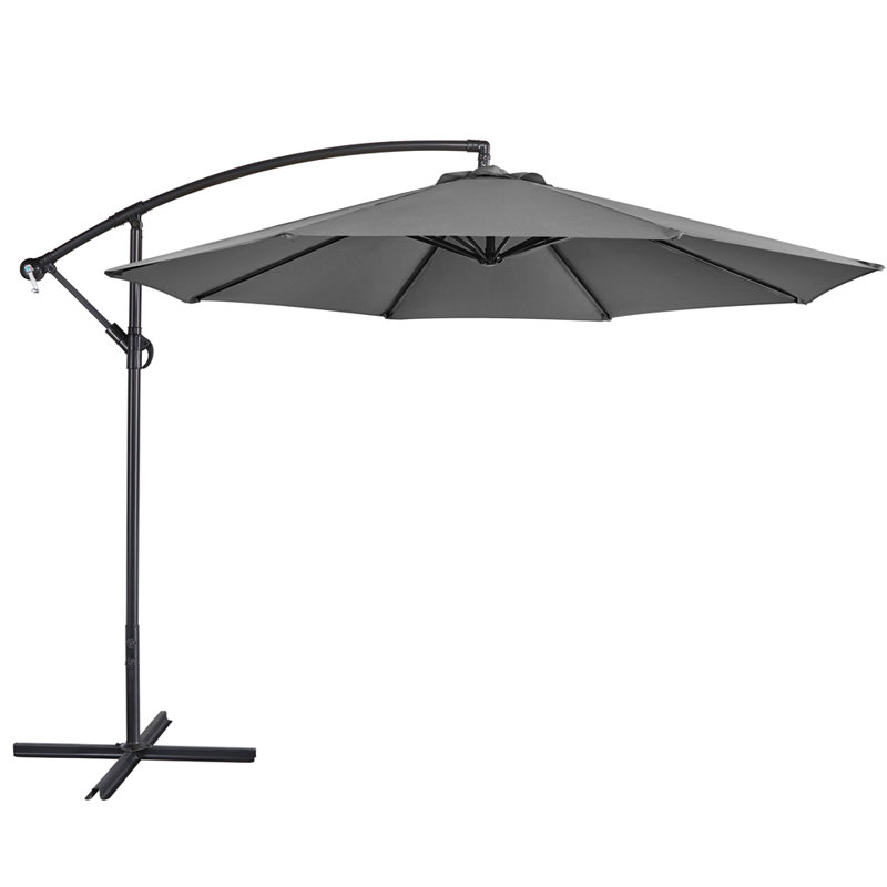 Parasol suspendu d'extérieur 10 pi Brunet, Gris