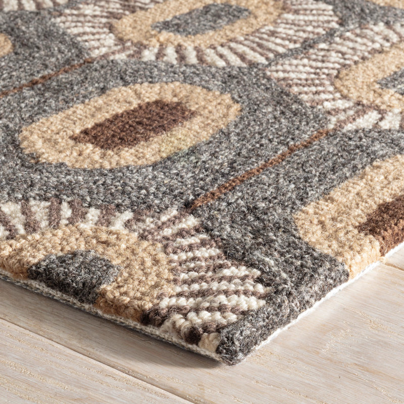 Stowe Hand Micro Hooked Wool Rug, Rectangle 4' x 6'