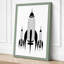 Rocket Fleet Ascent Mid-Century - Wrapped Canvas-1696922221-1696922220
