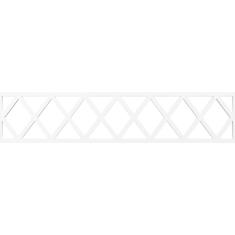Wolford H W D Panel Molding, 10" H x 46.75" W x 0.38" D, Architectural Grade PVC