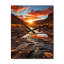 Horloge murale moderne Sunset In Utah Mountain I - Paysages-1783996609
