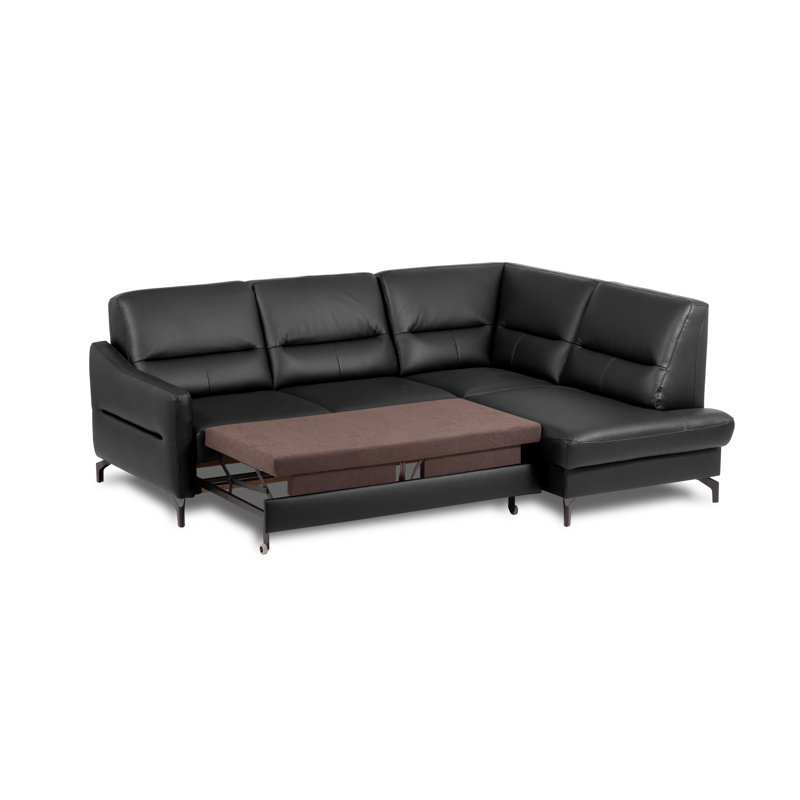 4 Seater Corner Sofa , Right Hand Facing, Black