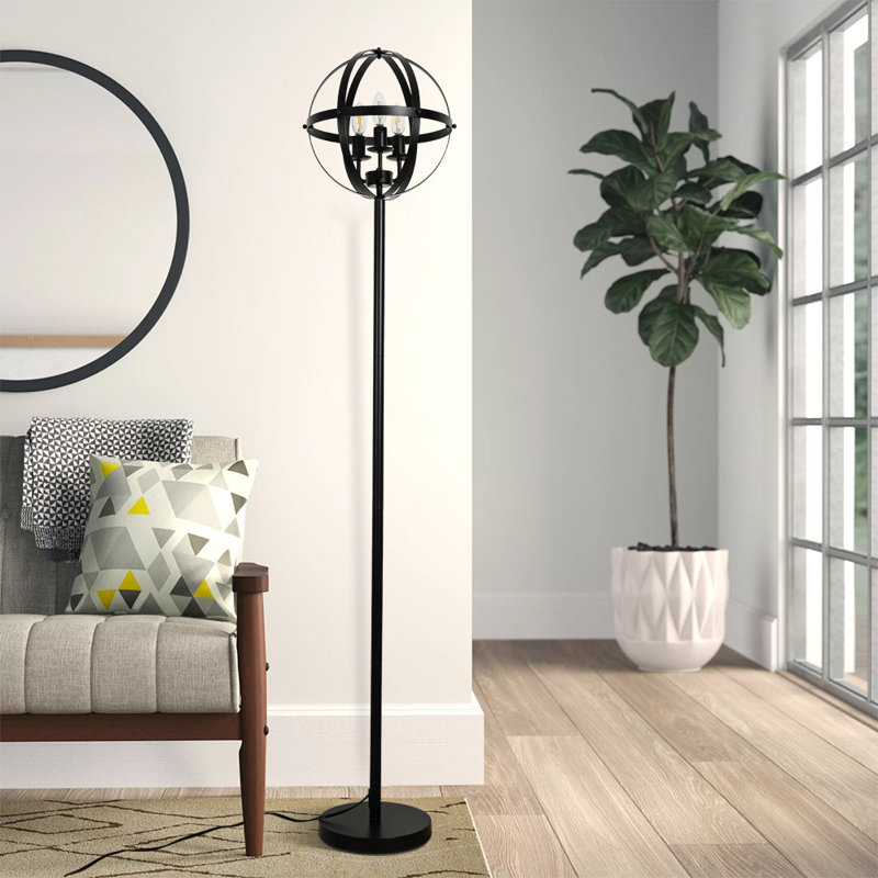 68.11'' Black Novelty Floor Lamp