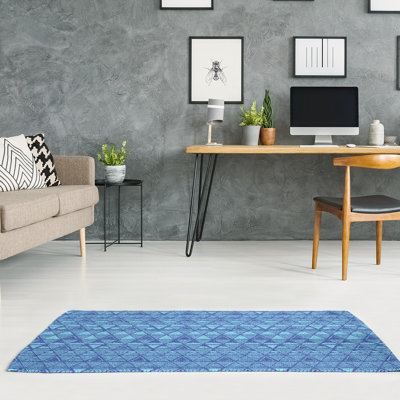 Chenille Geometric Indoor Rug