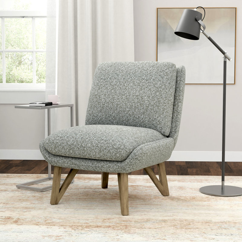 Fauteuil d'appoint sans accoudoirs, Gris