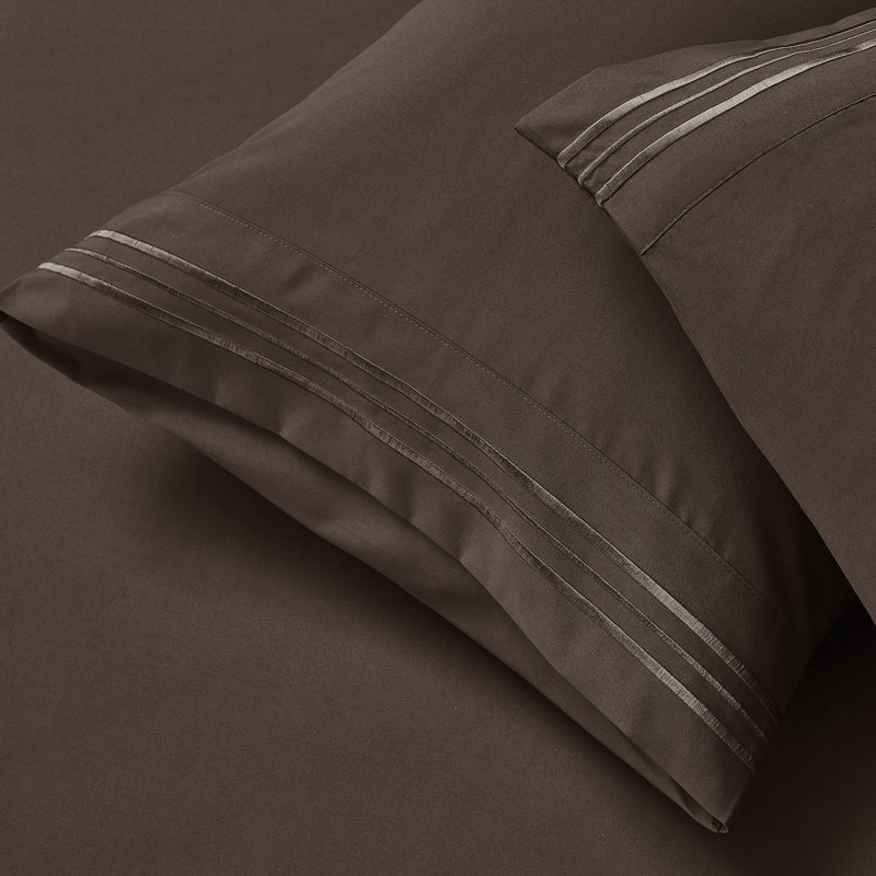  Ensemble de draps hypoallergéniques à double brossage 1800 Series, Ensemble de draps pour lit simple TG avec 1 taie d