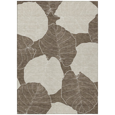 Machine Washable Indoor/Outdoor Chantille ACN2506 Floral Rug
