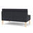 Luxe Lounge Reception Armless Loveseat-97825299-98159596
