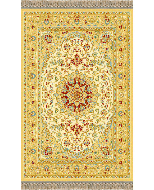 Agra Oriental Wool Area Rug, Rectangle 60 x 120cm