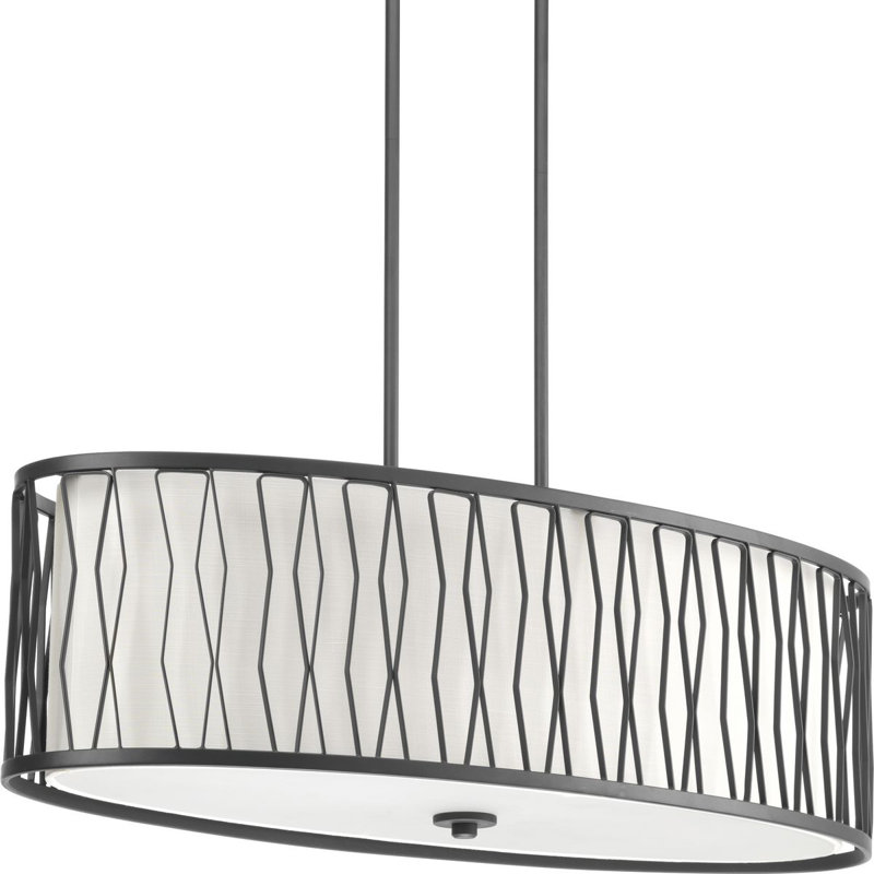 Luminaire suspendu linéaire à 4 lumières pour îlot de cuisine Baftije