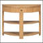 Console demi-lune avec tiroir et 2 tablettes-272522666