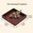 Rustic Wood Napkin Holder with Floral Metal Arm – Christmas Table Decor and Holiday Gift for Home