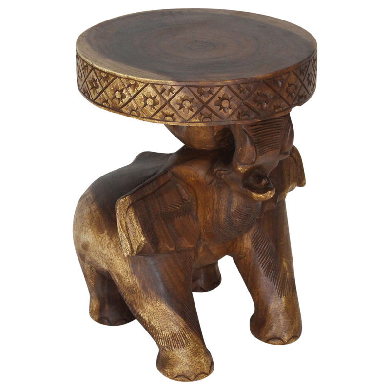 Nesochi Solid Wood End Table