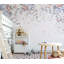 Papier peint amovible floral foncé foncé-415550295