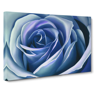 Dreamlike Rose Flower - Wrapped Canvas
