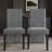 Black Wooden Dining Chair With Velvet Cover-2119460434