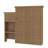 Murphy Bed With Storage Shelves And Louvered Style Decoration-1353269734