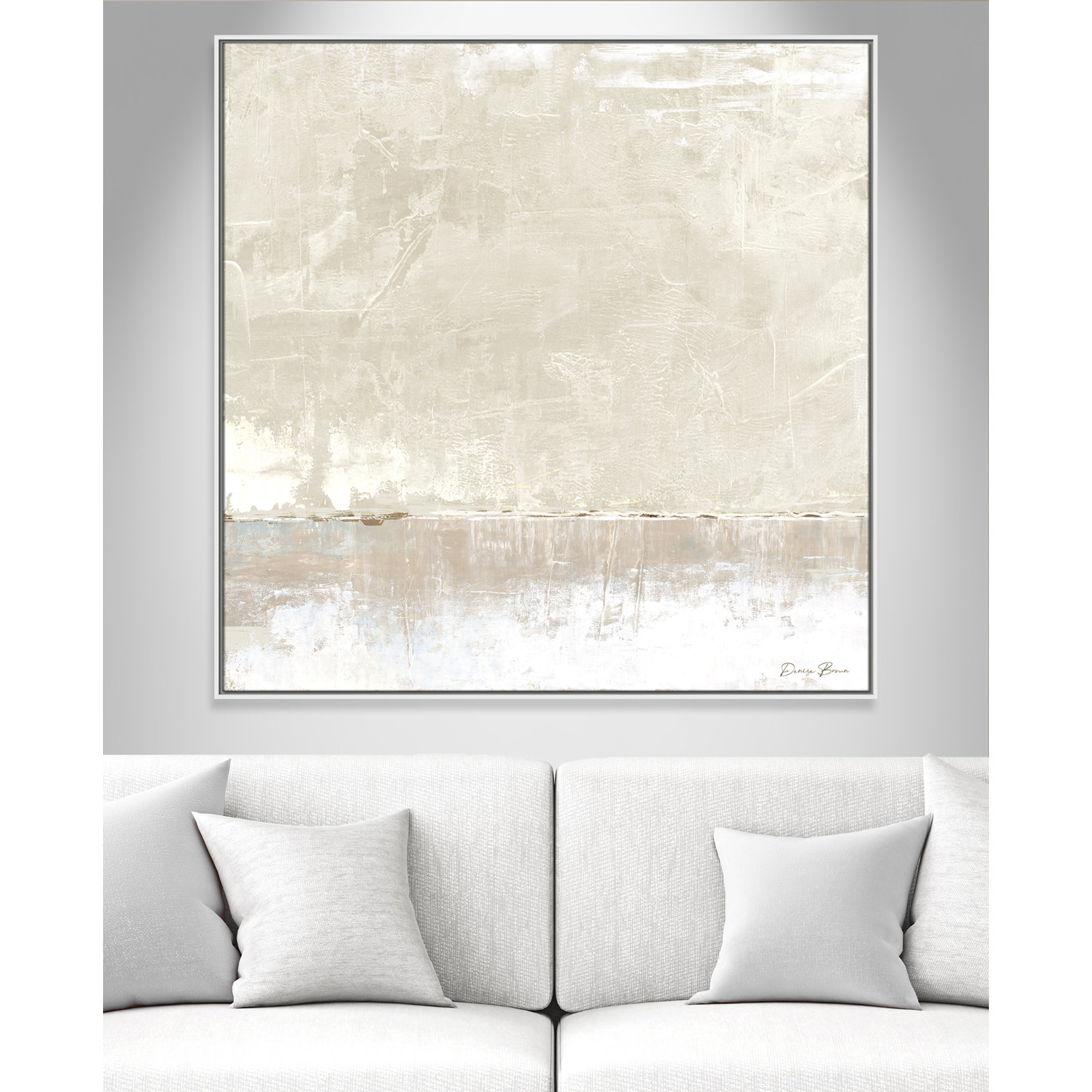 Delevan "Better Days" Print, 46.5" H x 46.5" W, White