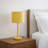 Ochre Yellow Painted Table and Nightstand Lamp