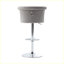 Tabourets de bar pivotants réglables avec pieds en métal argenté-1052065066