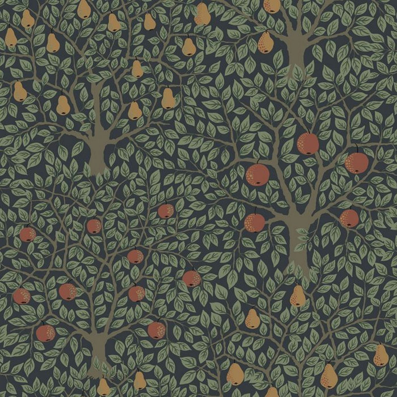 Bryanna 10.05m x 53cm Matte Wallpaper Roll, Black/Green