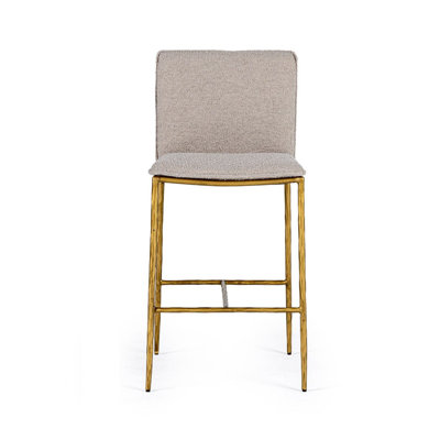 Ovando Upholstered Counter Stool with Metal Frame