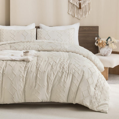 Ensemble d'édredon beige Andency