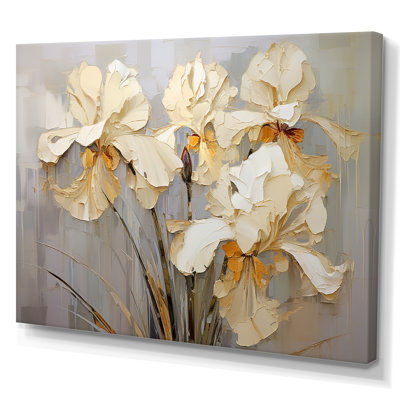 Golden Serenade of Irises sur toile