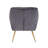 16.3'' H Velvet Upholstered Armchair-471941781