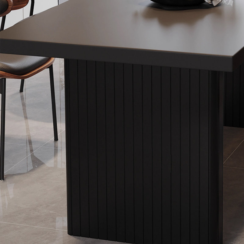 Table de salle à manger rectangulaire de style rétro français, H 29,53 po x L 59,06 po x l 31,5 po