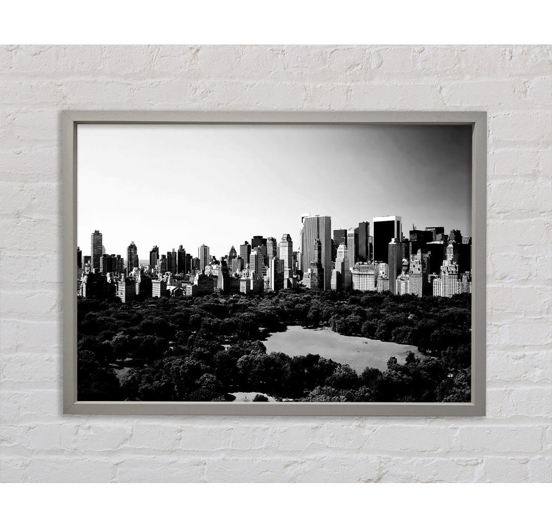 New York City Central Park von oben - Einzelbildrahmen Kunstdrucke auf Leinwand