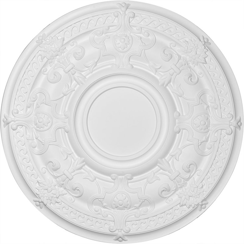 Kepler 7.5'' White Urethane Rosette Applique
