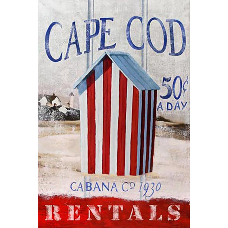 Achetez Art for Less sous licence officielle Cape Cod Cabana Co., H 36 po x l 24 po x P 1,5 po