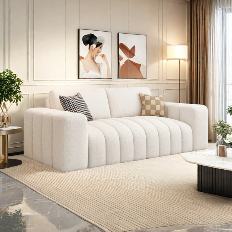 Canapé droit moderne, H 26,37 po x l 82,67 po x P 35,43 po